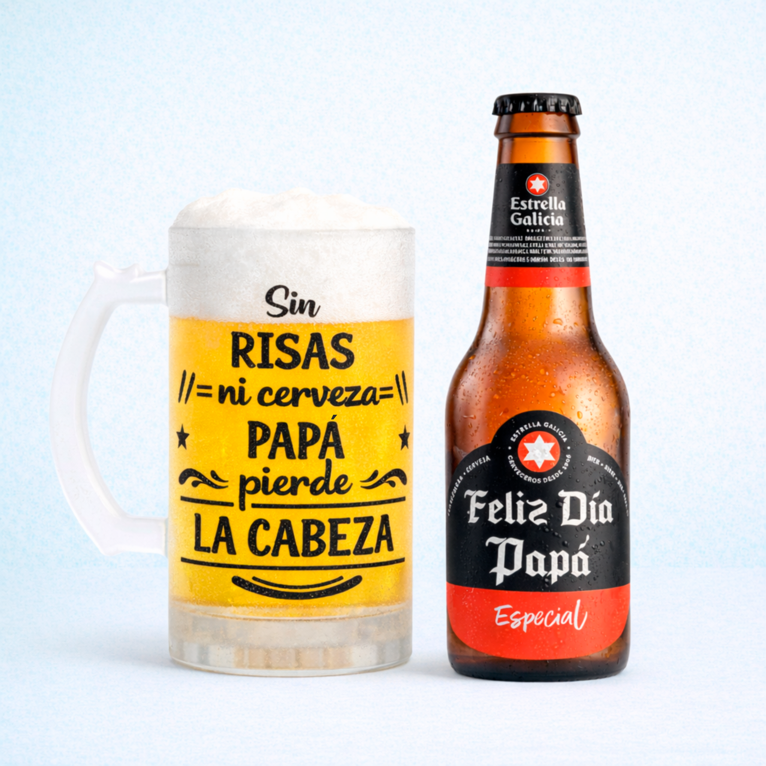 Jarra 5 Pack Jarra Día del Padre “Sin Risas” + Cerveza especial - Imagen 1