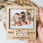 Marco de Foto Personalizado “Mejor Papá/Abuelo" del Mundo