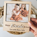 Marco de Foto Personalizado “Mejor Papá/Abuelo" del Mundo - Imagen 2