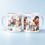 Taza Personalizada con Fotos “I Love You Papá”