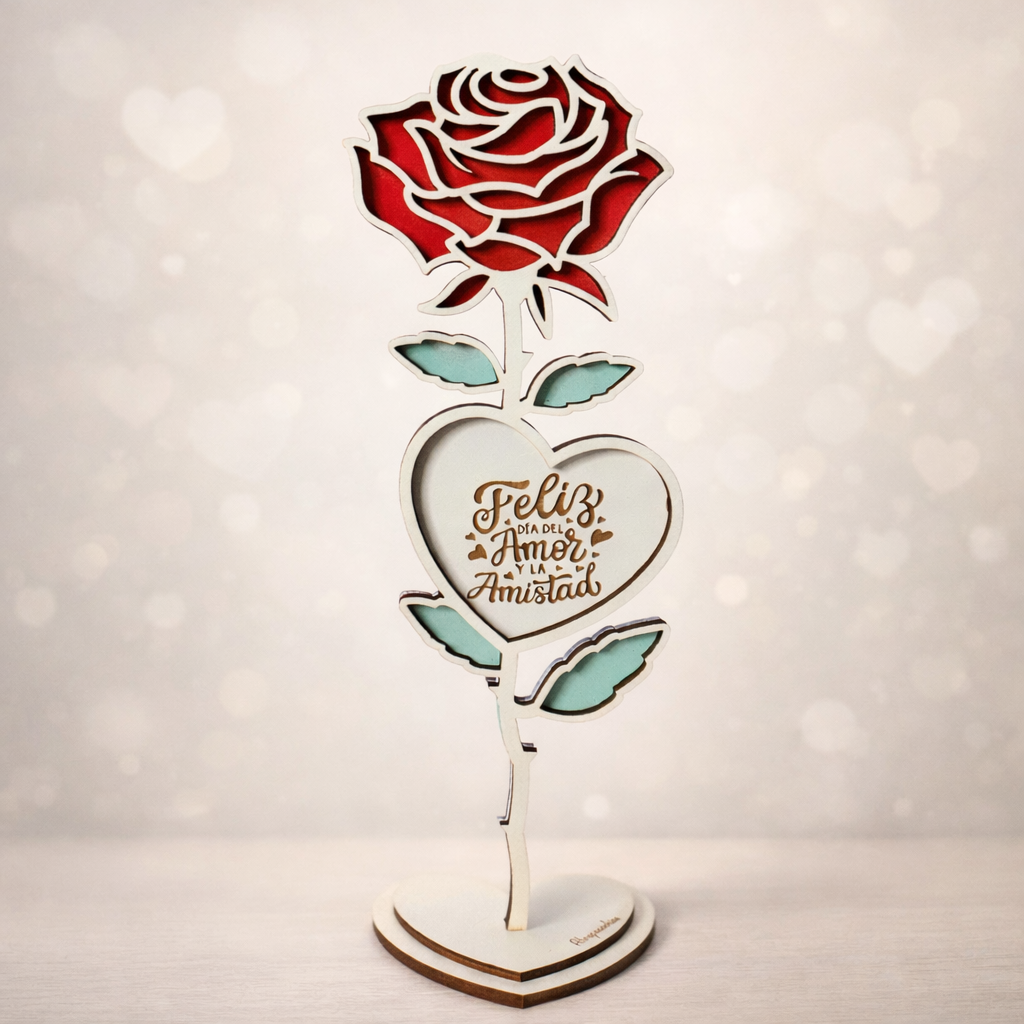 aa0472d7-76aa-435b-8c5f-38430b454673 Rosa de Madera - Feliz Día del Amor y la Amistad - Imagen 1