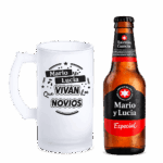 Jarra De Cerveza Boda “Que Vivan los Novios” - Imagen 2