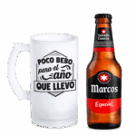 Jarra De Cerveza "Poco Bebo Para El Año Que Llevo" - Imagen 2