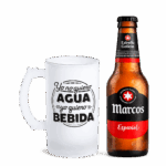 Jarra De Cerveza "Yo No Quiero Agua Yo Quiero Bebida" - Imagen 2