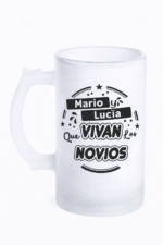 Jarra De Cerveza Boda “Que Vivan los Novios”